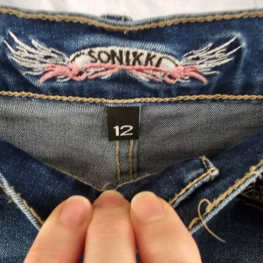 So Nikki girls distressed skinny jeans Size 12